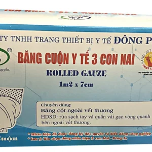 Băng cuộn y tế 3 con nai (1m2 x 7cm)